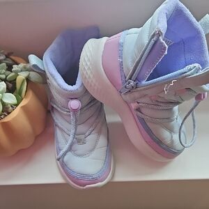 Skechers Kids Light Blue and Lavender Boots